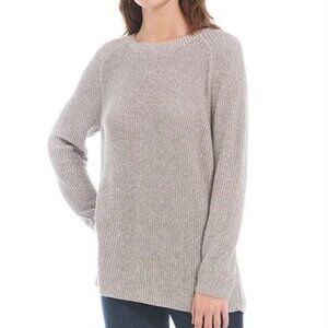 Eileen Fisher | Sand Brown Pullover Organic Cotton Tencel Sweater Small